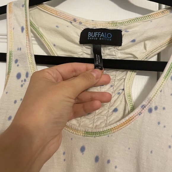 Buffalo David bitton scrunch graphic tunic top - Picture 4 of 6